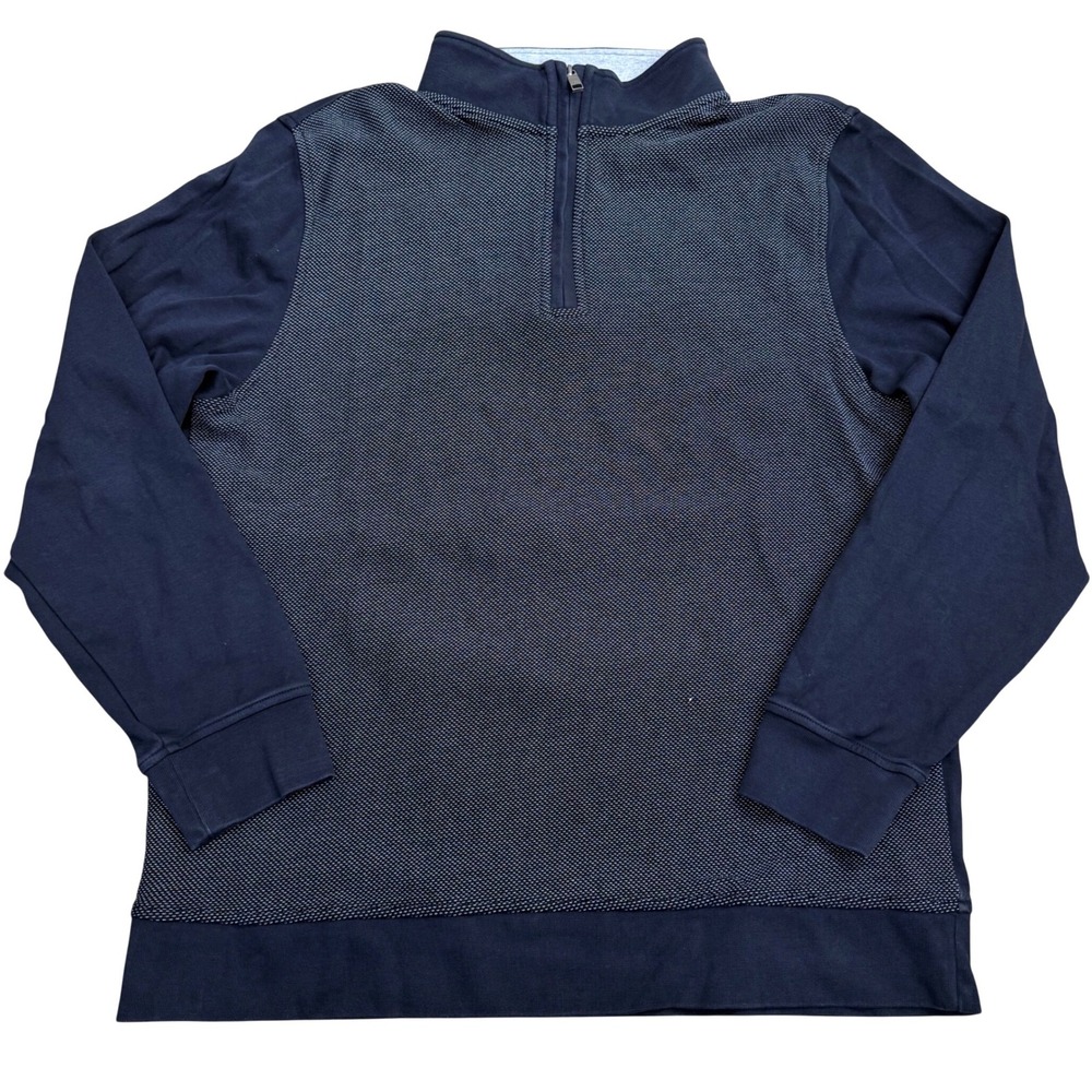Ted Baker Quarter Zip Pullover Men XL
Navy Quiet Luxury Business Casual